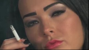Busty Brunette Charley Atwell Smoking Corks Closeup Compilation