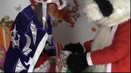 Anal sex with Santa panda bear